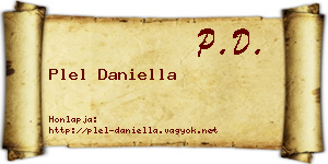Plel Daniella névjegykártya